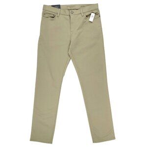 NWT Banana Republic Traveler Pants 32x32 Slim Fit Beige $110 Stretch Casual